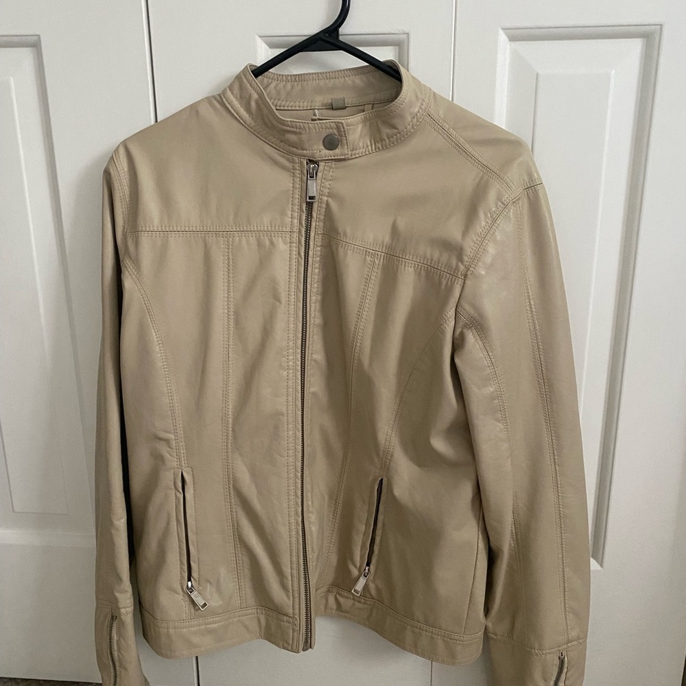Faux leather jacket